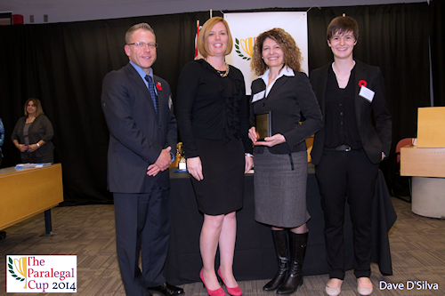 2014 Paralegal Cup 2nd Top Distinguished Oral Advocate Award, Silvana Lombardo - Humber College