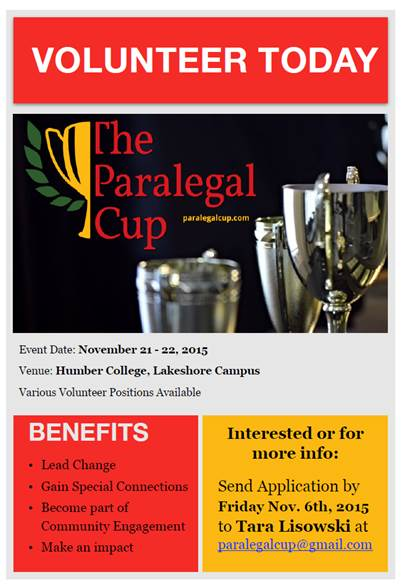 Paralegal Cup Volunteers