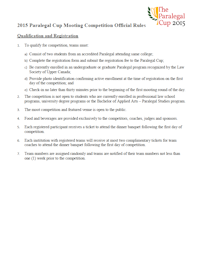 Official 2015 Competition Rules