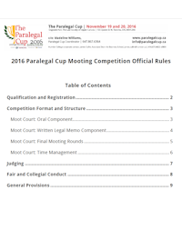 Official 2016 Competition Rules