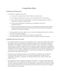 Official 2013 Competition Rules