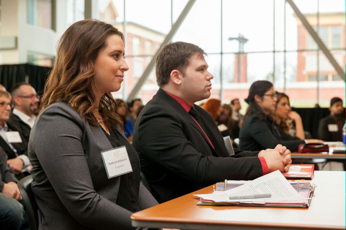 Kathyrn Brklacich and Gavin Phillips - Seneca College, Paralegal Cup Champions