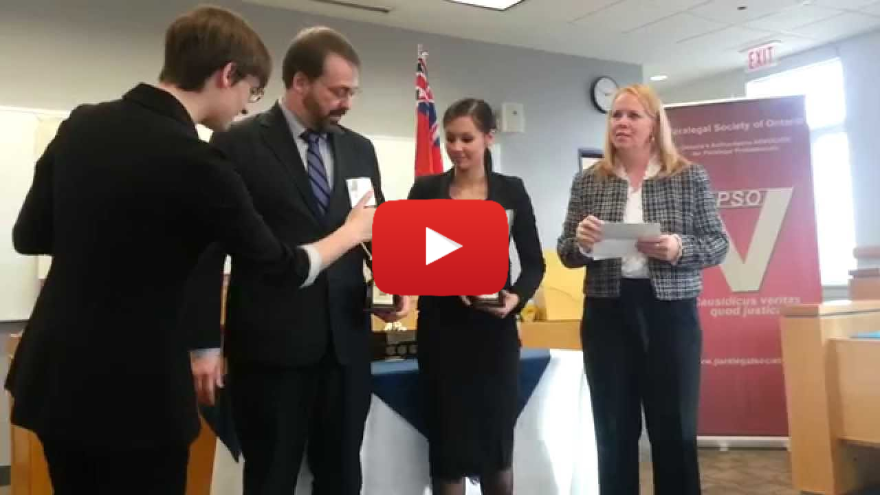 The Inaugural 2013 Paralegal Cup - Awards Ceremony Part III